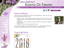 Tablet Screenshot of essentialoiltherapies.com